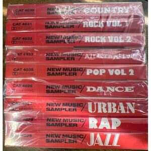 Sealed Lot 9 Coca Cola New Music Sampler Cassette Tapes Rock Pop Rap Urban Jazz